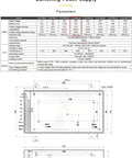 Heavy Duty Switching Power Supply Crushes 350 Watts At 36 Volts With 9 Point 7 Amps dimensions and specifications diagram.