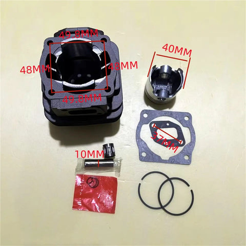 Top Shelf Cylinder Piston Needle Roller Bearing Gasket Set For 1E40F Plus 40F 5 Engines, 49.8mm cylinder kit