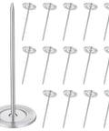 Hella Durable 15 Piece Long Upholstery Nail Set Packed With Heavy Duty Iron Flat Head Push Pins And A Slick Silver Finish.
