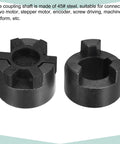 Flexible Coupling Shaft 20mm To 25mm Bore, 52mm Length, 44mm Outer Diameter, 6mm Or 8mm Slot, Pro Grade Heavy Duty Steel Connector