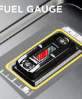 Fuel gauge of 6600 Peak Watt Portable Generator With Transfer Switch Ready 30A RV Receptacle, 5300 Running Watts, Recoil Start.
