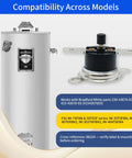 Resettable KSD301 290F Water Heater Thermal Switch Auto Reset Thermal Limit Cutoff with heater and compatibility details