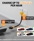 Drop The Standard 120 V Wall Adapter Right Into Your Tesla Gen Two Three Mobile Connector For Easy Home Charging On Model Three Y S X Road Trips With Zero Fuss Today - NEMA 5-15 plug used with Tesla charger.
