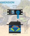 Dimensions of Heavy Duty 35KG Steel Gear RC Digital Servo High Torque For 1 12 Scale And 1 10 Scale RC Crawlers Robots