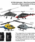 Mini 206 Style RC Helicopter Noob Friendly For Beginners And Adults 4CH Gyro Stabilized Aileronless Heli with different color schemes