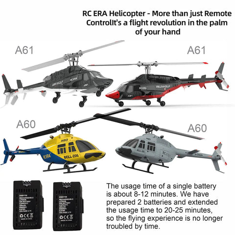 Mini 206 Style RC Helicopter Noob Friendly For Beginners And Adults 4CH Gyro Stabilized Aileronless Heli with different color schemes