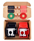 Heavy Duty Battery Terminals Set With Anti Corrosion Military Grade Quick Release Connectors For Marine Boats Cars RVs