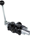 18 GPM Hydraulic Log Splitter Valve With Auto Return Detent And Relief Control Lever, 3000 PSI, Beefy Heavy Duty Metal Build