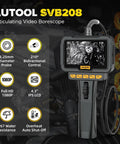 Articulating Video Borescope Endoscope With 210 Degree Bidirectional Camera Head 6.25mm Ultra Thin Probe shown with LCD display