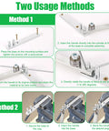 Instructional diagram for Penitue Manual Wire Bending Tool For Desktop showing two usage methods for bending metal.