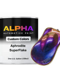 Fresh Coat Automotive Basecoat And Midcoat Blend With Brilliant Chip Flake Color In A One Gallon Bucket Ready To Spray Straight From The Can Using Slow Thin Reducer For Hot Rods Seeking Dope Showroom Results with purple flake sample