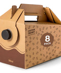 8 Pack 96 Oz Disposable Coffee Dispensers With Handle, Insulated Grab And Go Beverage Storage Containers For Catering Parties