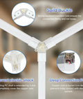 Hexagon LED Garage Light With Aluminum Hex Ceiling Mount, Ultra Bright 8500 Lumens, 6500K Cool White, showing connector features.
