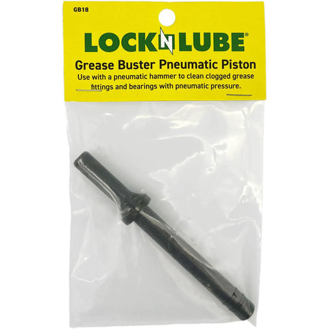Shop Size Pneumatic Piston Accessory That Powers Through Stubborn Grease Fittings And Bearings Use With Your Pneumatic Hammer To Blow Out Clogs With High Pressure Air Black in packaging