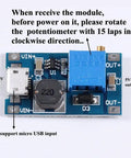 Dope Boost Converter DC DC Step Up Module With Micro USB Input 2V To 24V In 5V To 28V Adjustable Output 2A Max Current