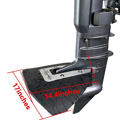 Whale Tail Hydrofoil Stabilizer Fin Kit For Outboard And Stern Drive Motors Universal Fit 14.5 Inch High 17 Inch Wide 40 300 HP