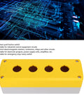Push Button Control Station Box Four-Gang Industrial Grade ABS Plastic Enclosure IP65 weatherproof housing for control panels.