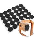 30 Piece Black Nonslip Rubber Feet Pads For Durable Floor Protection Of Furniture And Appliances on wooden leg