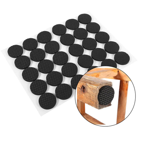 Self Adhesive Rubber Furniture Feet Pads 30 Pack For Table Chair Sofa Legs Shock Absorption Floor And Wall Protection