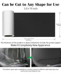 Leather Repair Kit For Furniture And Car Upholstery Advanced Pro Grade PU Self Adhesive Patch Heavy Duty Vinyl Repair Tape Black