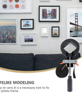 4 Piece Right Angle Photo Frame Clamp Set With Quick Tension, Heavy Duty Workholding Straps for picture frames on wall