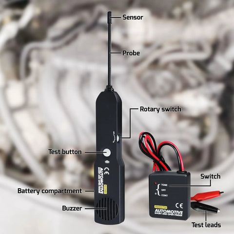 Open And Short Finder For Automotive Circuits Circuit Tester And Tone Generator Wire Tracer For 6 To 42V Cars Cable Breaker Locator Fault Finder Tool For Pro Grade Diagnostic And Easy DIY Friendly Wire Tracing Behind Panels