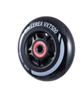 Durable 76mm Inline Skate Wheels 2-Pack With Optional Bearings Spacers And Washers For Ultra Smooth Indoor And Outdoor Skating Steel Black Finish
