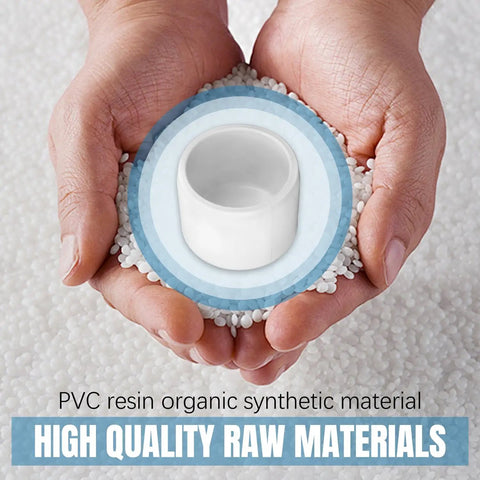 PVC resin pellets with Half Inch PVC Pipe End Cap Plug Socket Adapter For Furniture Grade DIY Shelves Garden Frames Storage Racks