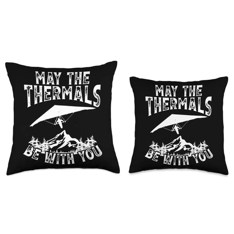 Hang Gliding Throw Pillow For Adventure Loving Glider Pilots Soaring High Vibes For Your Home Cozy Flight Inspired Decor Gift