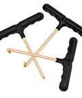 2 Pack Trampoline Spring Pull Tool With T Hook Universal Fit Easy Pull Design With Plastic Handle and Finger Grooves