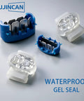 Twenty Pack Tough As Nails Three Way Wire Connectors Featuring Waterproof Sealing And No Sweat Self Stripping Tech for outdoor use