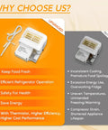 Comparison of upgraded air damper control assembly and thermistor kit versus outdated model