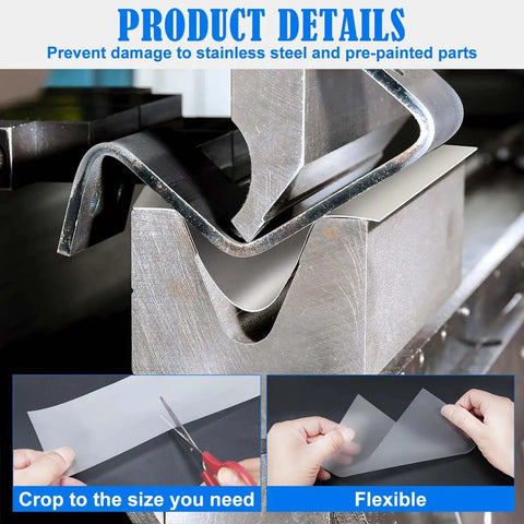 Urethane Die Protection Film For Press Brake Bending No Mark Shield Scratch And Rust Defense Transparent Cushioning Film installation