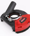 Universal 5 Inch Angle Grinder Slurp Guard Dust Shroud with Quick Clamp Fitting and Shop Vac Hose Adapter for 39 to 51mm grinders