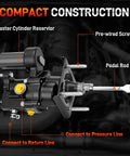 Dodge Ram Direct Fit Hydraulic Power Brake Booster Replacement For 2003 2011 Ram 2500 3500 with labeled components