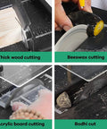 Compact Portable Benchtop Table Saw Packing An Amped Up 1800 Watt Motor And Slick 0 To 90 Degree Adjustments For Knocking Out Wood Steel Glass Tile Projects Like A Boss On The Workbench Daily cutting wood, beeswax, and acrylic in action.