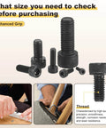 10 Pack M2.5 0.45x8 Socket Head Cap Screws Carbon Steel Allen Drive Black Oxide Machine Grade 12.9 Internal Hex Coarse Thread Fasteners shown with installation examples.