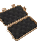 Open view of 2 Pack Shockproof Storage Case For Outdoor Camping And Hiking with black foam interior padding.