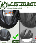 Comparison of waterproof tape on 2 Pack All Weather Waterproof Patio Chair Covers for wicker swivel and rocking chairs, built tough.