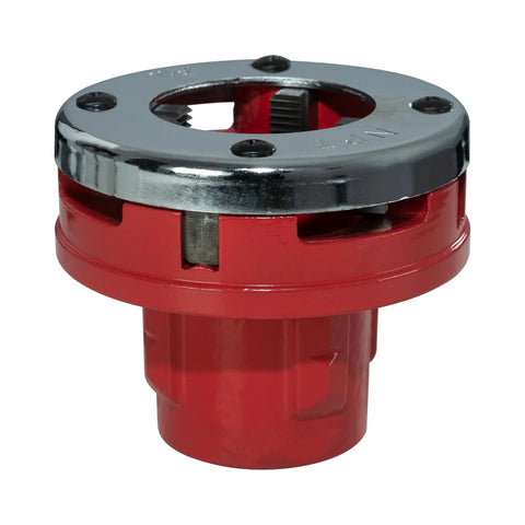 1-1/2 Inch Ratchet Pipe Threader Die Head Replacement Fits Most Ratchet Pipe Threader Kits For Galvanized And Iron Pipes Durable Cast Iron Construction Not For Stainless Steel DIY Handyman Grade Tool Accessory red die head