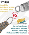 Comparison between 11 By 17 Foot Mocha Sun Shade Sail Rectangle Canopy Shade Cloth UV Resistant Patio Pergola Cover HDPE Deck Awning and competitors