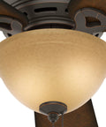 Marble glass globe light of Conroy Onyx Bengal 42 Inch Low Profile Ceiling Fan With LED Light Kit And Pull Chain