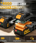 2 pack of 4000mAh batteries for 3 Inch Cordless Cut Off Tool And Brushless Mini Circular Saw With Two 4ah Batteries Takes The Cake For Powerful Cutting On Steel And Tile Zero Sweat Daily.