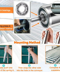 Set Of 5 Heavy Duty Conveyor Rollers For Industrial Gravity Systems Stainless Steel Replacement Rollers Dia 50mm 2 Inch Installation Guide