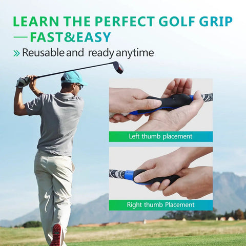 Golfer using Golf Grip Trainer For Consistent Swing Improve Grip Strength And Hand Position With Immediate Feedback