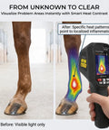 Equine Infrared Thermal Imaging Camera For Horses, Handheld Health Monitor With 240x240 Resolution, horse leg heat map