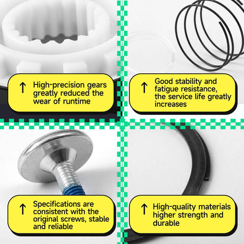 Pro Grade Washer Clutch Kit Upgrade with Beefed Up Slider Gear for Top Load Washers. Includes precise gears and high-quality materials.