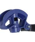 Heavy Duty Manual Steel Pipe Bender, Carbon Steel Construction For Accurate 90 To 180 degree Bends, Portable Hand Tool shown from side angle.