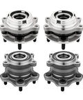Four Piece Front And Rear Wheel Bearing Hub Assembly Set For Nissan Altima Maxima Pathfinder With Thirty Two Spline Teeth