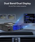 Dual Band Ham Radio for Mobile Base Station With Rotatable LCD Display Chirp Compatible Dual Speaker Audio 2 Meter And 70